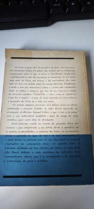 Livro Os oceanos - J. Rouch