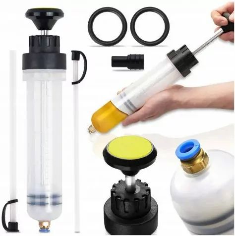 odsysarka ręczna strzykawka do płynów oleju cieczy w samochodzie 200ml