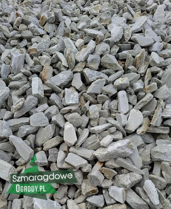 Kora kamienna Silver biała Łupek kwarcytowy 30-60 mm KAMIEŃ DO OGRODU