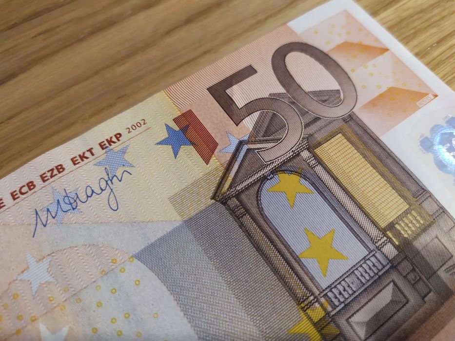 Banknot "kolekcjonerski" - 50 euro 2002 seria X - stan UNC/UNC-