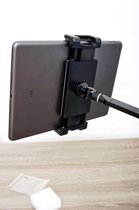 Якісне чорне кріплення для планшета та телефона, до 13"