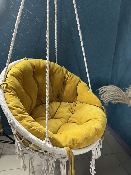 Подушка матрас на качель крісло з лози гамак табурет диван кокон