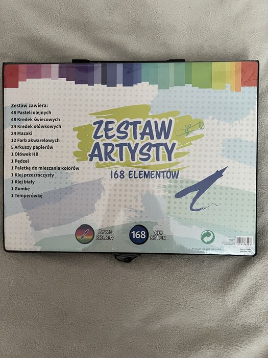 SUPER zestaw artystyczny 168 elementów!