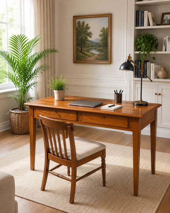 Secretaria em pinho e faia