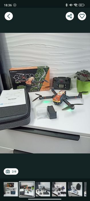 Дрон квадрокоптер Р17, GPS, 4К