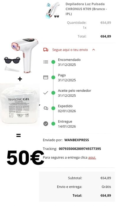 Depiladora laser