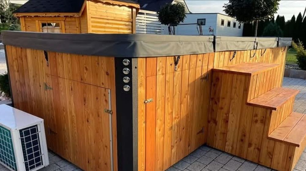 Basen wolnostojący Basen ogrodowy Basen domowy KLEO 476x225x120 cm SPA