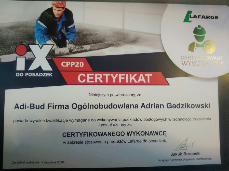 Posadzki maszynowe. Ogrzewanie podłogowe.