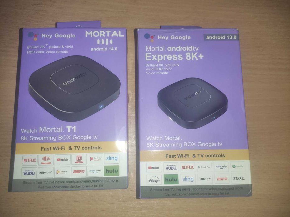 Android TV Box T1 Смарт приставка з Google Assistant, Bluetooth, 2/8 ГБ, медіаплеєр, голосове керування