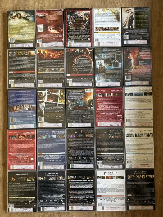 Conjunto de filmes em DVD