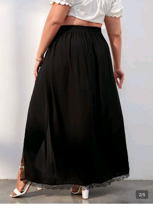 Długa spódnica z rozporem