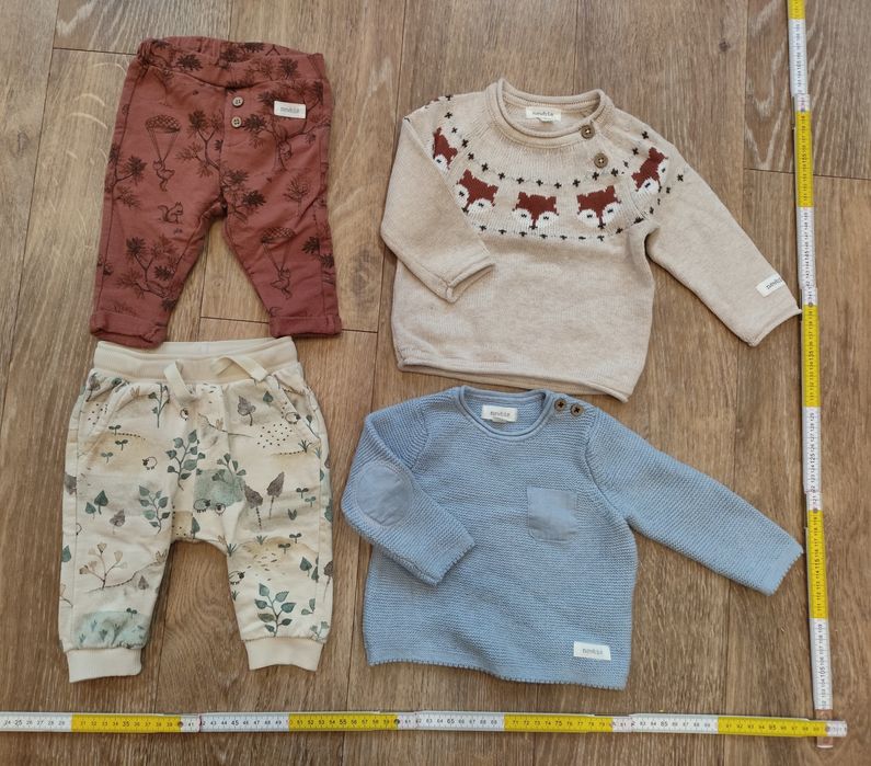 Newbie - Sweterki i spodnie r.62  2-4m