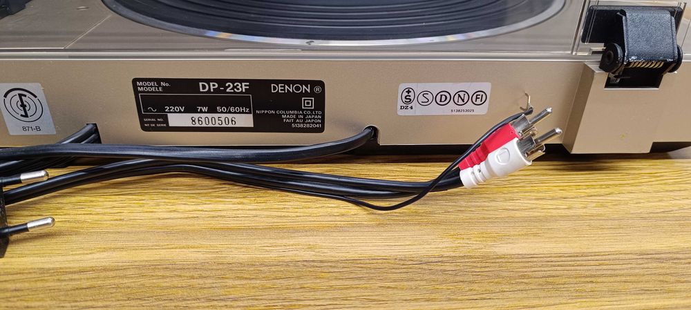 Вініловий програвач  DENON DP-23F (відео роботи )-МС-картридж -DL-80