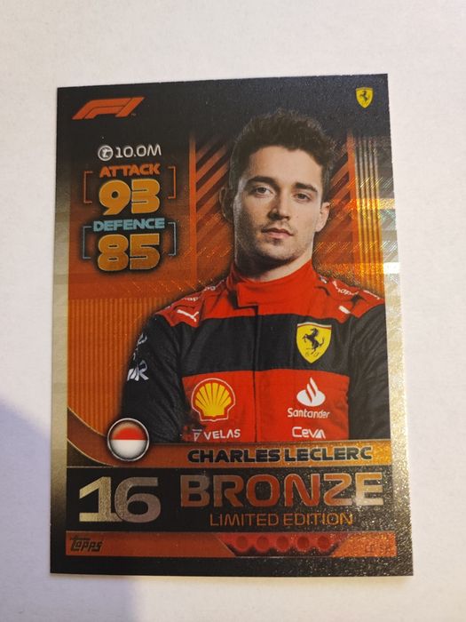 Karta Turbo Attax Charles Leclerc LE 5B LE5B Bronze