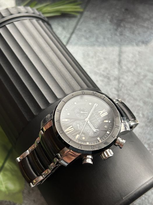 Zegarek Bvlgari SD38S Czarno Srebrny/Chronografy/Tanio/Wys24H