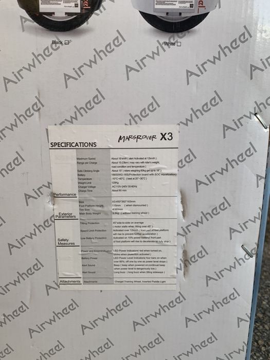 Airwheel x3 używany w dobrym stanie.  komplet z ladowarka.