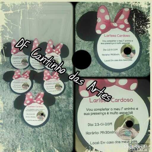 Convites de Batizado e aniversário