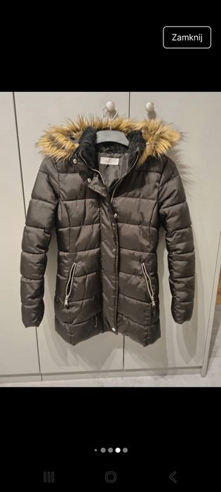 Kurtka parka zimowa 146 H&M