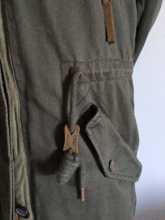 Piękna parka khaki Only 2 w 1 rozmiar 36