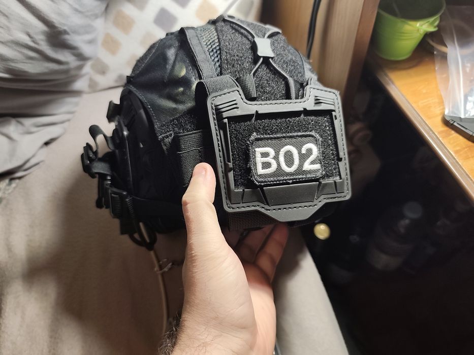 Airsoft capa para capacete multicam black