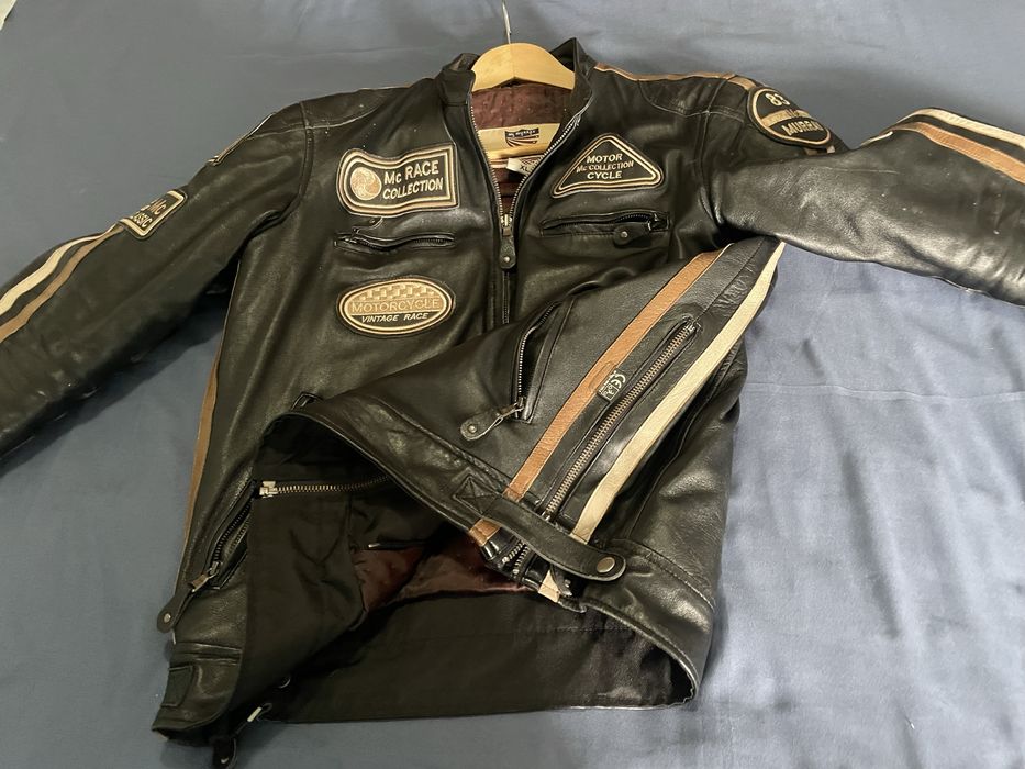 Blusao Casaco pele Motard XL