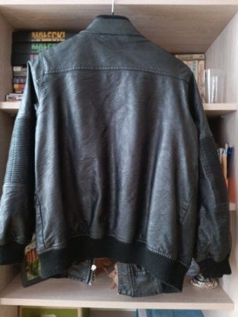 Kurtka skórzana czarna
