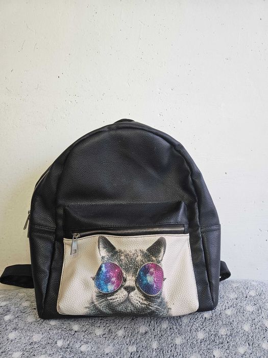 Рюкзак із принтом котика, б\в