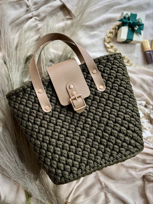 Torebka koszyk handmade rękodzieło