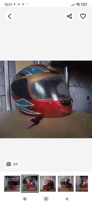 Шлем для мотоцикла винтаж.