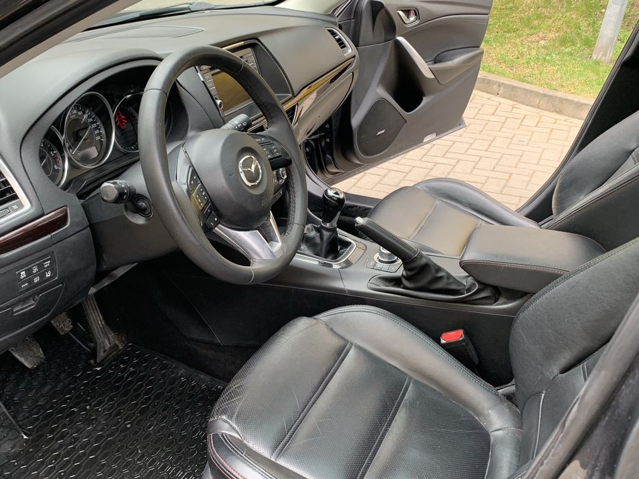 Mazda 6 2.2 D Manual Alu Clima Bixenon Skyactiv Full Czarne Skóry