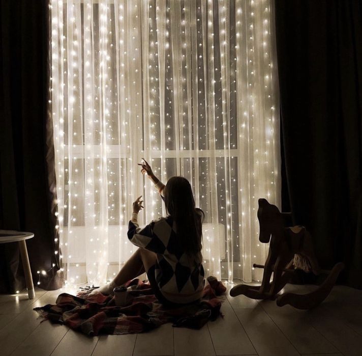 ТРЕНД! Гірлянда штора роса 3*2 та 3*3