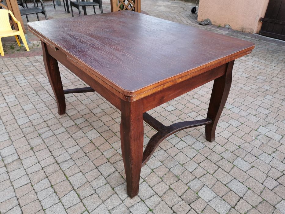 Stół dębowy rozkładany 70- letni