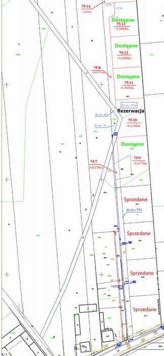 Działka budowlana 1000, 1680 m² - Widok 2