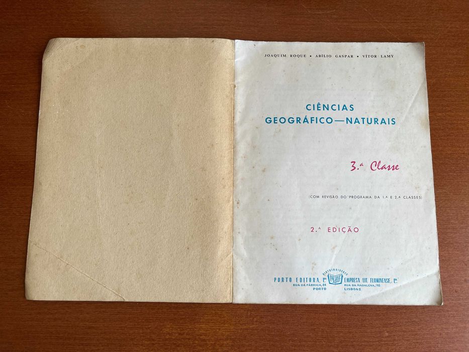 3ª Classe: Ciências Geográfico-Naturais (2ª edição)