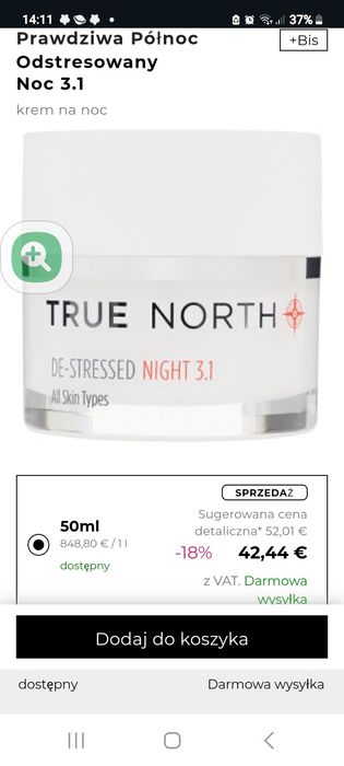 Kremy firmy True North