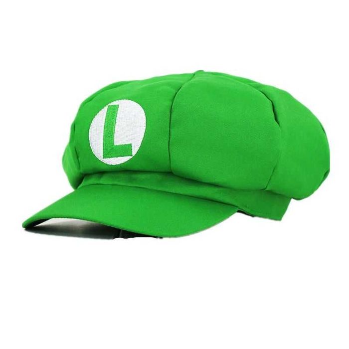 Czapka z daszkiem Luigi Super Mario Bros cosplay Nowa anime Halloween