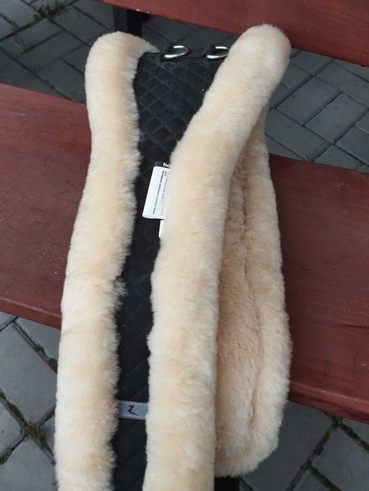 Popręg 140cm z naturalnego futra anatomiczny horze