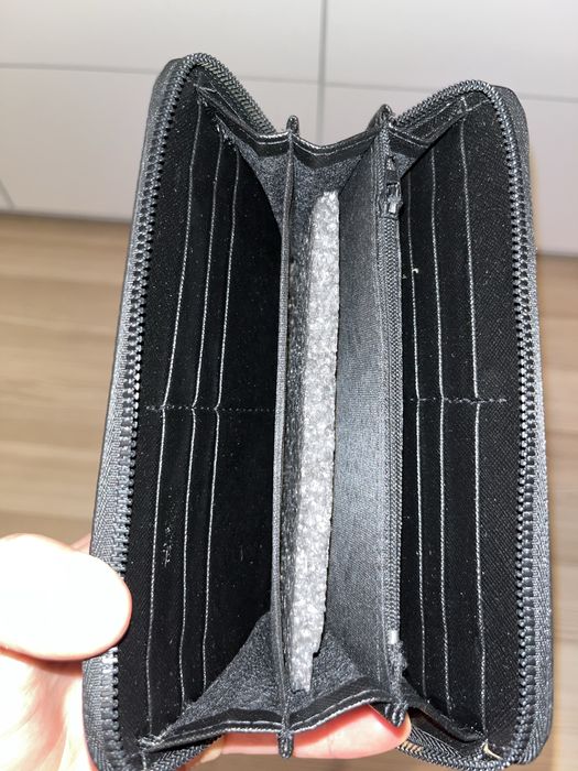 Portfel z motywem glowy karl lagerfeld