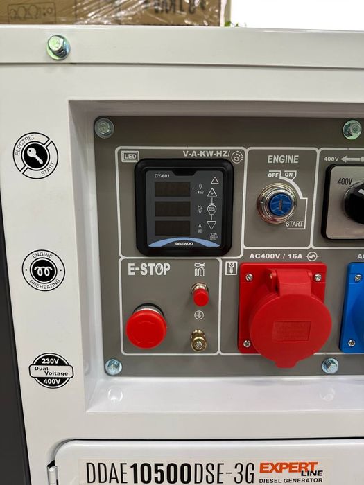 Дизельний генератор Daewoo DDAE 10500DSE-3G, 8.1 кВт