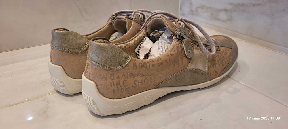 REMONTE Damskie buty sportowe -skorzane