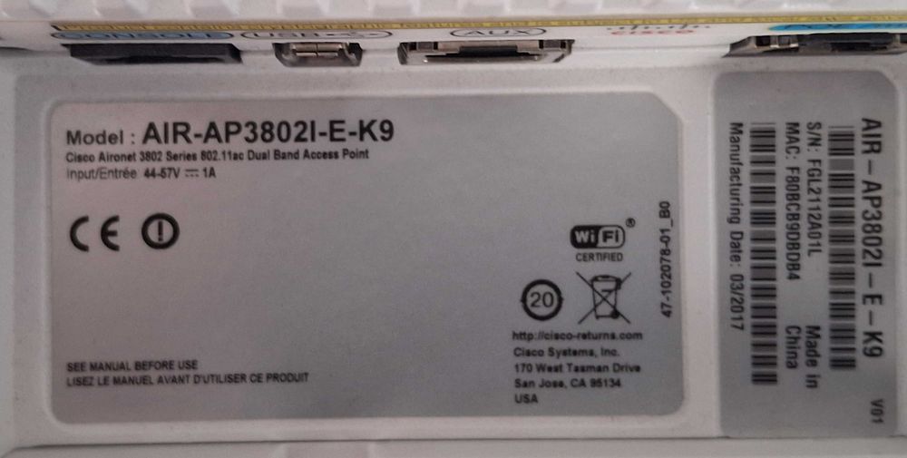Cisco AIR-AP3802i