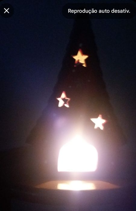 Bonito difusor de luz Natalício vela incluida !