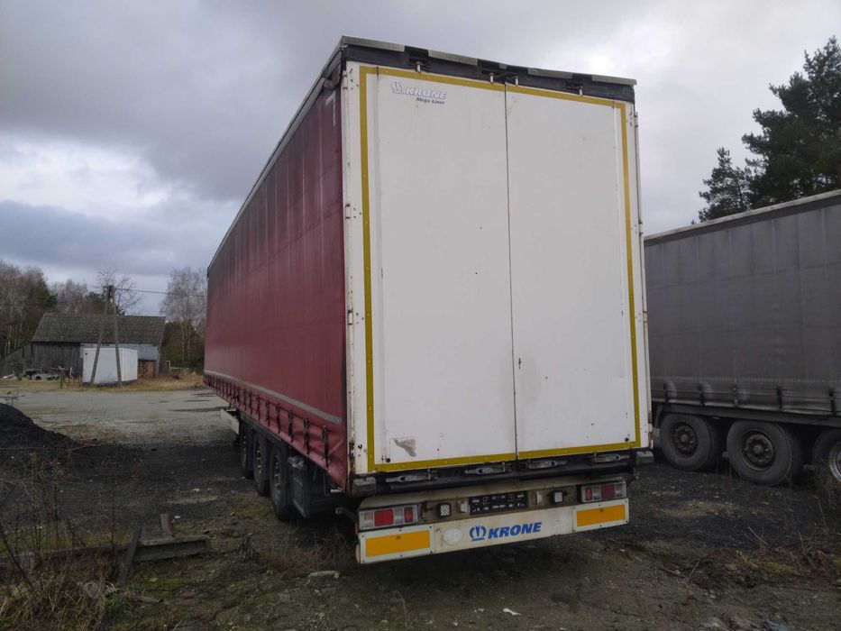 Naczepa firanka KRONE mega z podnoszoną osią!!