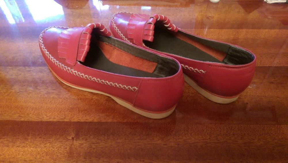 Кожаные туфли-мокасины