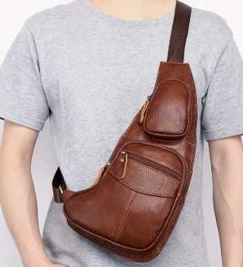 Plecak westal torba na jedno ramię skóra naturalna cielęca