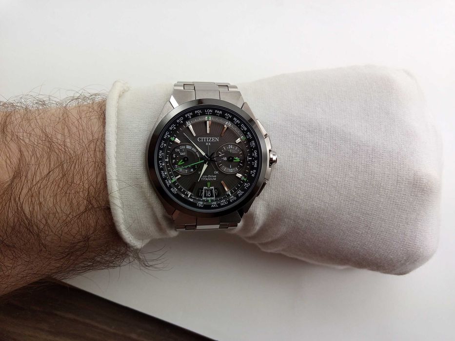 Часы Citizen GPS Attesa CC1086-50E Eco-Drive титан вечник сапфир