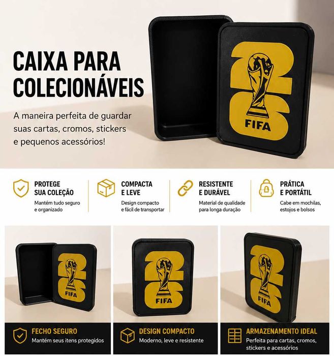 Caixa FIFA 2026 para Cromos e Cartas