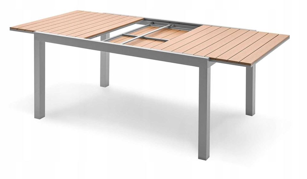 STÓŁ Drewno Polywood ROZKŁADANY Ogród Taras DESKA 150CM 200cm