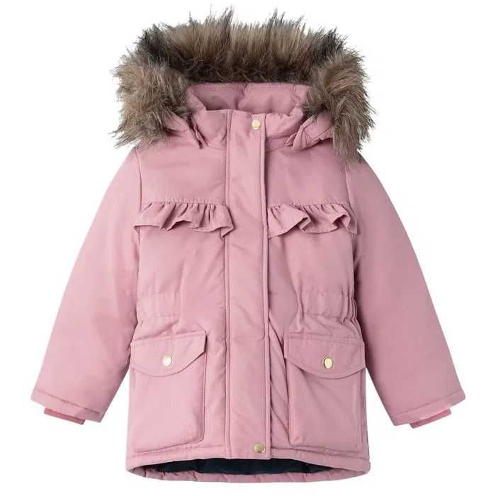 Nowa dziecięca kurtka zimowa / parka / różowa / NAME IT R-104CM !EP2C!