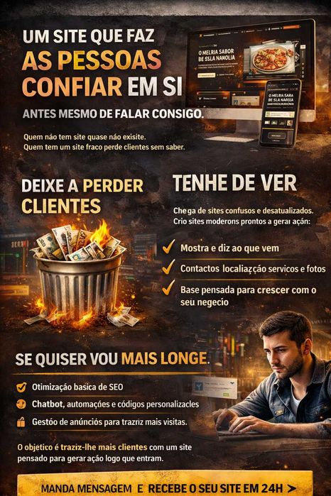 Um site que trabalha por si 24 horas por dia